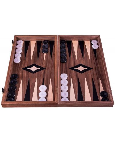 Backgammon Manopoulos - Od prirodnog furnira oraha, 48 x 25 cm - 1