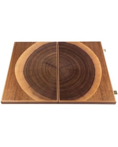 Luksuzni Backgammon od prirodnog orahovog drveta, 48 x 30 cm - 2