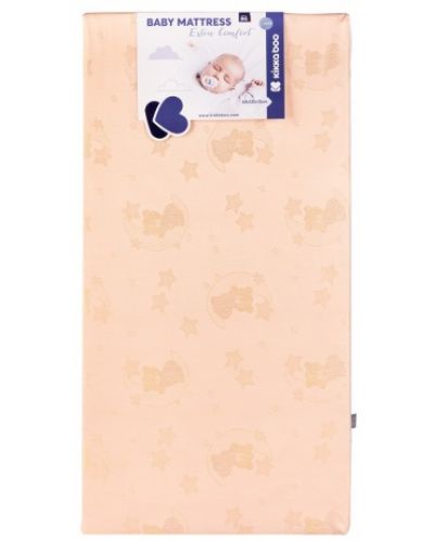 Madrac za bebe KikkaBoo - Extra Comfort, 60 x 120 x 12 cm, Bear Pink - 1