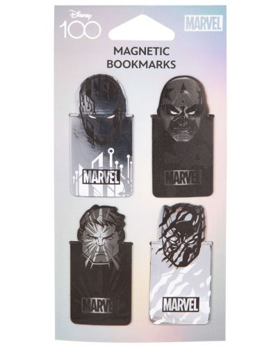Magnetski razdjelnici za knjige Cool Pack Black - Disney 100, Marvel - 1