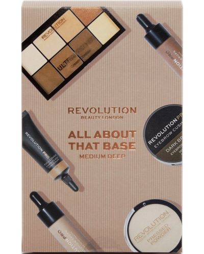 Makeup Revolution Set šminke All About That Base Medium-Deep, 6 dijelova - 2
