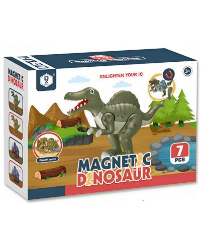 Magnetni set King Me World - Tyrannosaurus rex, 7 dijelova - 1