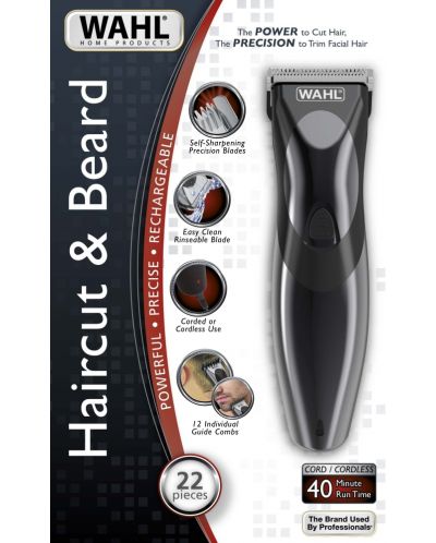 Aparat za šišanje Wahl - Haircut&Beard, 1.5-25 mm, crna - 3