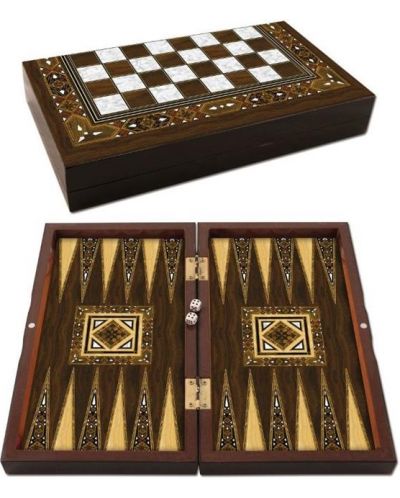 Mali Backgammon Antic Mosaic - 1