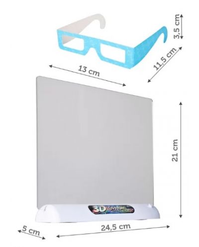 Čarobna ploča za crtanje MalPlay - s 3D naočalama i priborom - 3