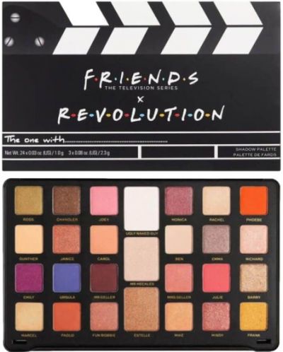 Makeup Revolution Paleta sjenila za oči Friends Limitless, 27 boja - 1