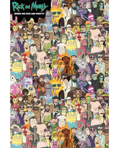 Maxi poster GB eye Animation: Rick & Morty - Where's Rick - 1