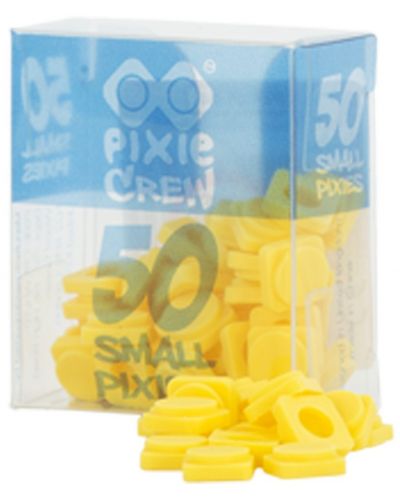 Mali silikonski pikseli Pixie Crew - Žuta, 50 komada - 1