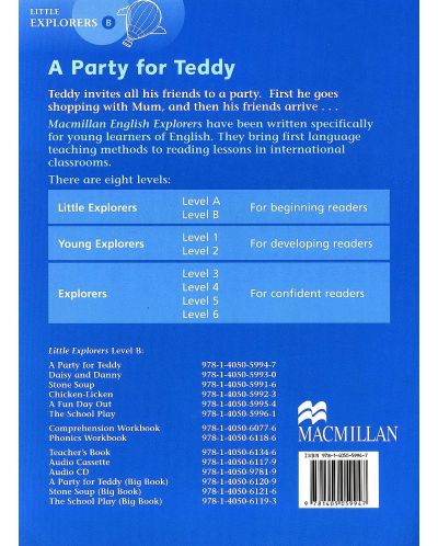 Macmillan Explorers Phonics: Party for Teddy (ниво Little Explorer's B) - 2