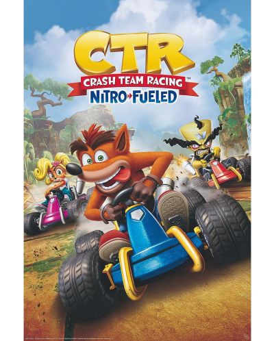 Maxi poster GB eye Games: Crash Team Racing - Cover Art - 1