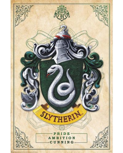 Maxi poster GB eye Movies: Harry Potter - Slytherin - 1