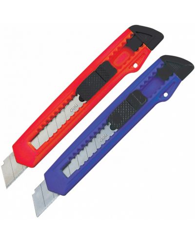 Skalpel nož Deli Essential - E2001, 18 mm, basic, asortiman - 2