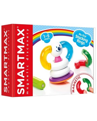 Konstrukcijski set s magnetima Smart Games Smartmax - Rasporedi kolutove, 12 dijelova - 1