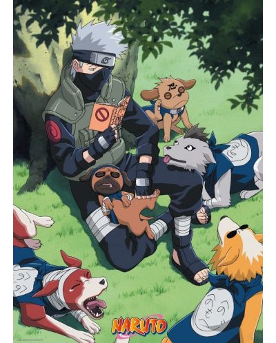 Maxi poster ABYstyle Animation: Naruto Shippuden - Kakashi and Dogs - 1