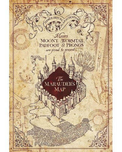 Maxi poster GB eye Movies: Harry Potter - Marauder's Map - 1