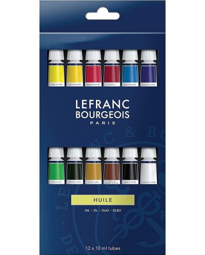 Uljane boje Lefranc & Bourgeois - 12 boja x 10 ml - 1