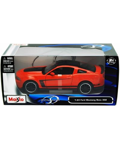 Metalni auto Maisto Special Edition - Ford Mustang Boss 302, 1:24, narančasti - 4