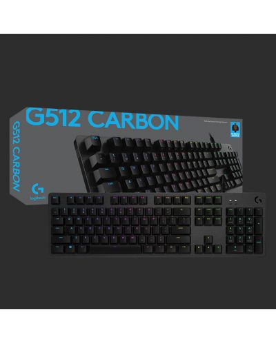 Gaming tipkovnica Logitech - G512 Carbon, GX Brown Tacticle, RGB, crna - 10
