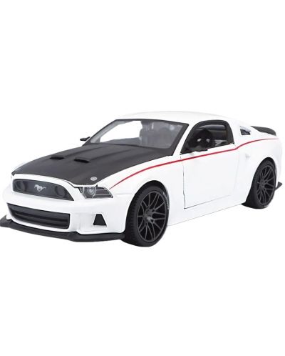 Metalni auto Maisto Special Edition - Ford Mustang Street Racer 2014, bijeli, 1:24 - 1