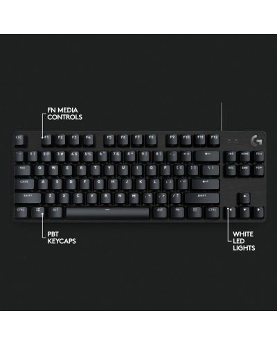 Mehanička tipkovnica Logitech - G413 TKL SE, tactile, LED, crna - 9