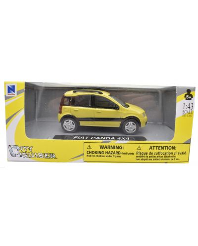 Metalni autić Newray - Fiat Panda 4х4, žuti, 1:43 - 1
