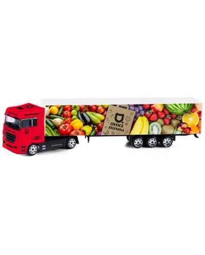 Metalni kamion Rappa - Voće i povrće, 20 cm - 1