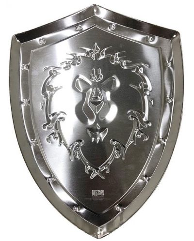 Metalni poster ABYstyle Games: World of Warcraft - Alliance Shield - 2