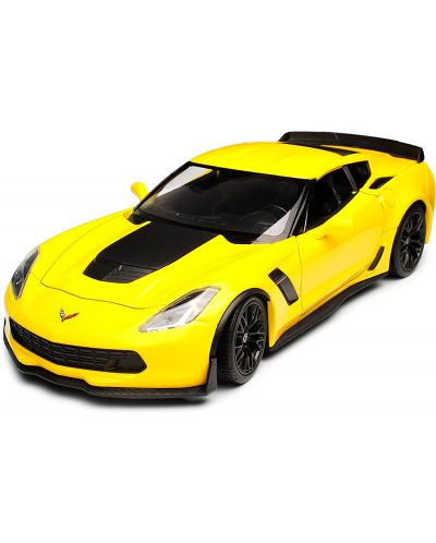 Metalni auto Welly - Chevrolet Corvette Z06, 1:24, žuti - 1