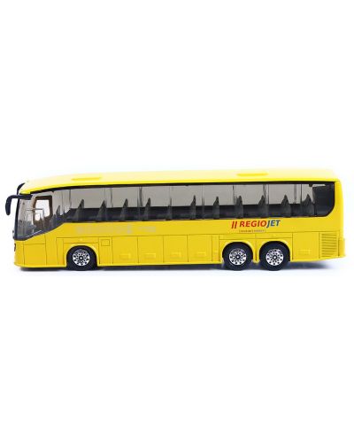 Metalni autobus Rappa - RegioJet, 19 cm, žuti - 3