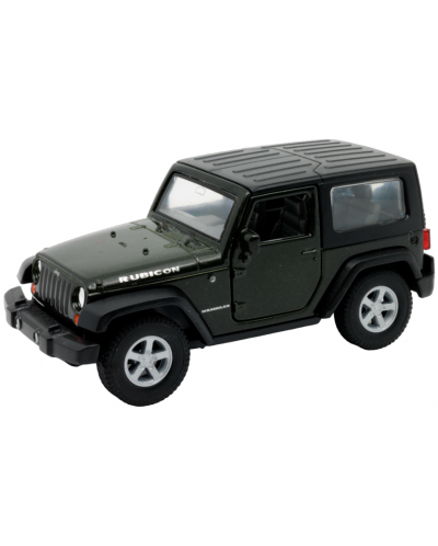 Metalni auto Welly - Jeep Wrangler Rubicon, 1:34, crni - 1