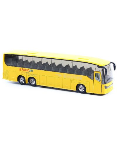 Metalni autobus Rappa - RegioJet, 19 cm, žuti - 1