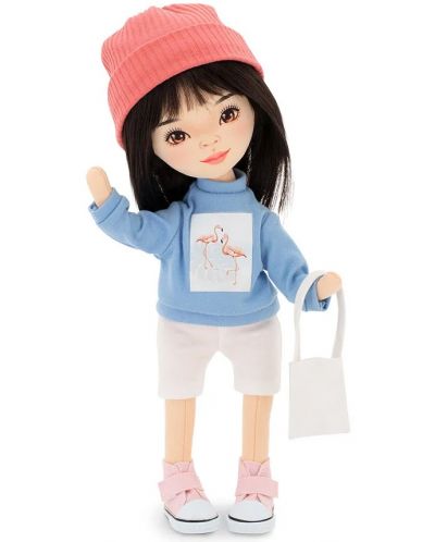 Mekana lutka Orange Toys Sweet Sisters - Lilu sa svijetloplavim džemperom, 32 cm - 1