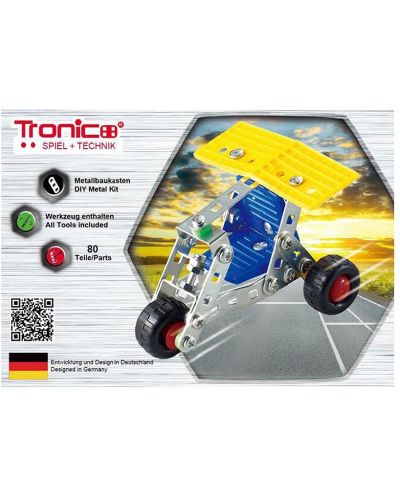 Metalni konstruktor Tronico – Silver serija, vozila, asortiman - 2