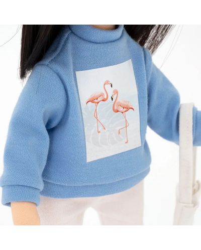 Mekana lutka Orange Toys Sweet Sisters - Lilu sa svijetloplavim džemperom, 32 cm - 5
