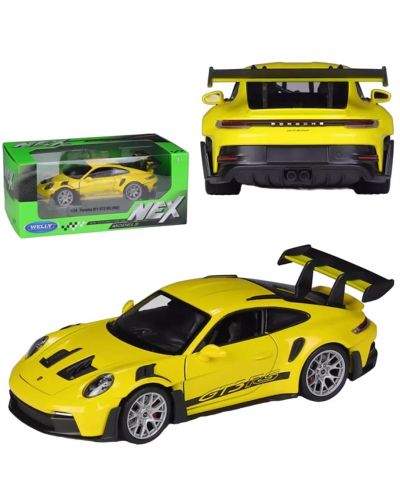 Metalni autić Welly - Porsche 911 GT3 RS 992, 1:34 - 3