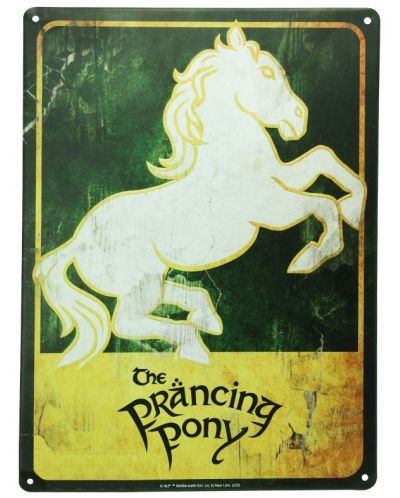 Metalni poster ABYstyle Movies: Lord of the Rings - Prancing Pony - 1