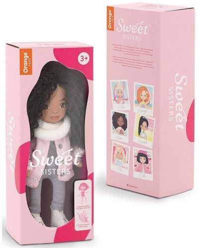 Mekana lutka Orange Toys Sweet Sisters - Tina s ružičastom jaknom, 32 cm - 6