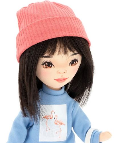 Mekana lutka Orange Toys Sweet Sisters - Lilu sa svijetloplavim džemperom, 32 cm - 4