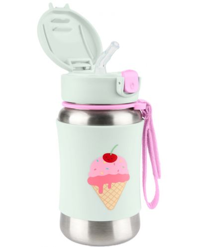 Metalna boca Skip Hop Spark Style - Ice Cream, 350 ml - 2