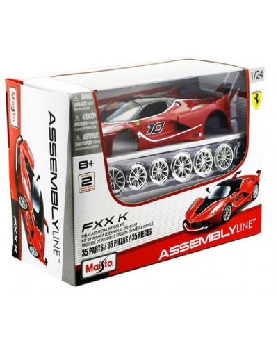 Metalni auto na sklapanje Maisto Assembly Line - Ferrari FXX K, 1:24 - 2