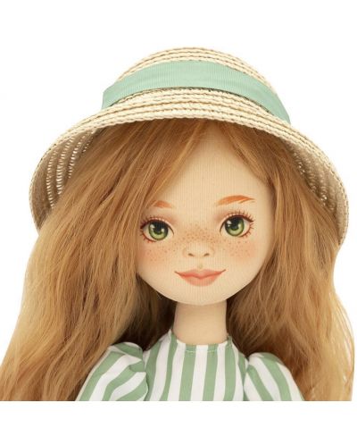 Mekana lutka Orange Toys Sweet Sisters - Sunny u kariranoj haljini, 32 cm - 4