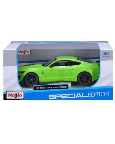 Metalni auto Maisto Special Edition - Ford Mustang Shelby GT500 2020, zeleni, 1:24 - 3