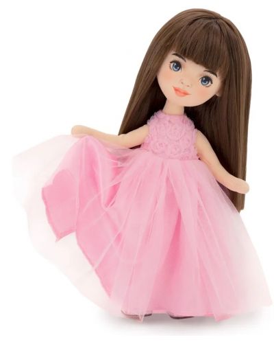 Mekana lutka Orange Toys Sweet Sisters - Sophie u ružičastoj haljini s ružama, 32 cm - 3