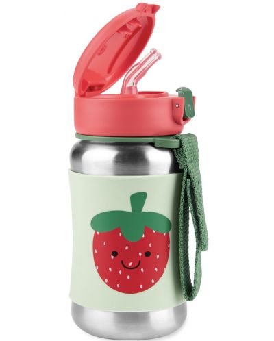 Metalna boca Skip Hop Spark Style - Strawberry, 350 ml  - 2