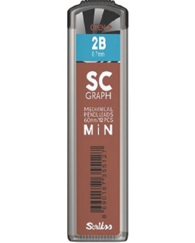Mini grafiti za automatsku olovku Spree - 2В, 0.7 mm, 12 komada - 1