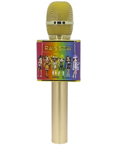 Mikrofon OTL Technologies - Rainbow High Karaoke, zlatni - 1