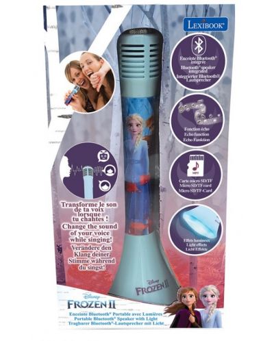 Mikrofon Lexibook - Frozen MIC210FZ, bežični, plavi - 3