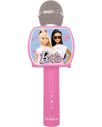 Mikrofon Lexibook - Barbie MIC240BB, bežični, ružičasti - 1