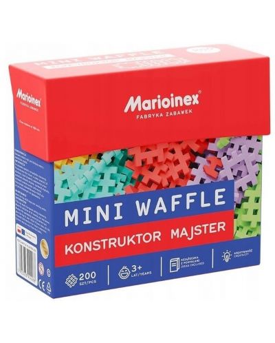 Mini konstruktor vafli Marioinex  -  Mali majstor, 200 komada - 3