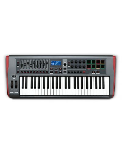 MIDI kontroler Novation - Impulse 49, sivi - 1